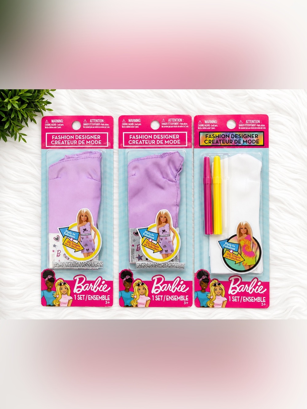 🩷 Barbie Fashion Designer Craft Kit Bundle – New & Sealed (3-Pack) 🩷